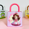 Cute Metal Handbag Piggy Bank for Kids with Password Lock