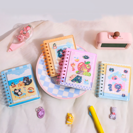 Apple Cat Mini Spiral Notebook Diary