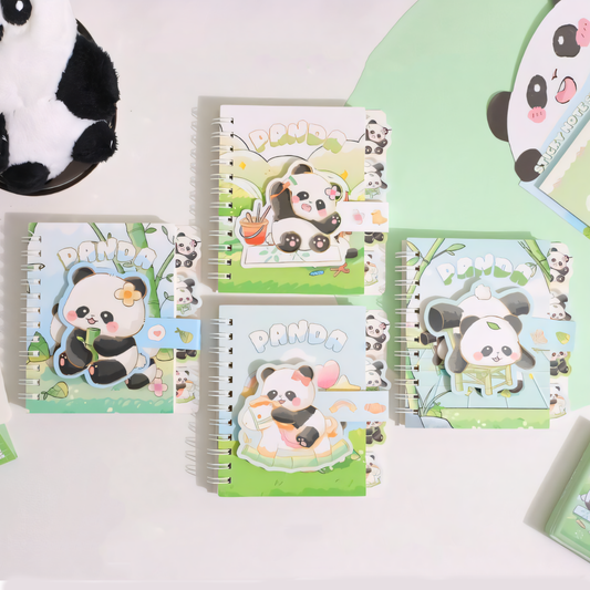 Panda's Backyard Mini Spiral Diary