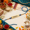 Personalized Evil Eye Metal Rakhi for Brother | Laser Engraved Personalized Name Rakhi