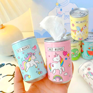 Can Shape Cartoon Portable Wet Wipes