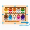 Wooden Magnetic Bead Color & Number Matching Maze | Educational Developmental Toy for Kids