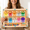 Wooden Magnetic Bead Color & Number Matching Maze | Educational Developmental Toy for Kids