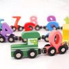 Wooden Magnetic Number Train Toy