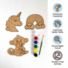 DIY Wooden Painting Kit –  Mini Art Set with Paints & Brush