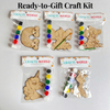 DIY Wooden Painting Kit –  Mini Art Set with Paints & Brush