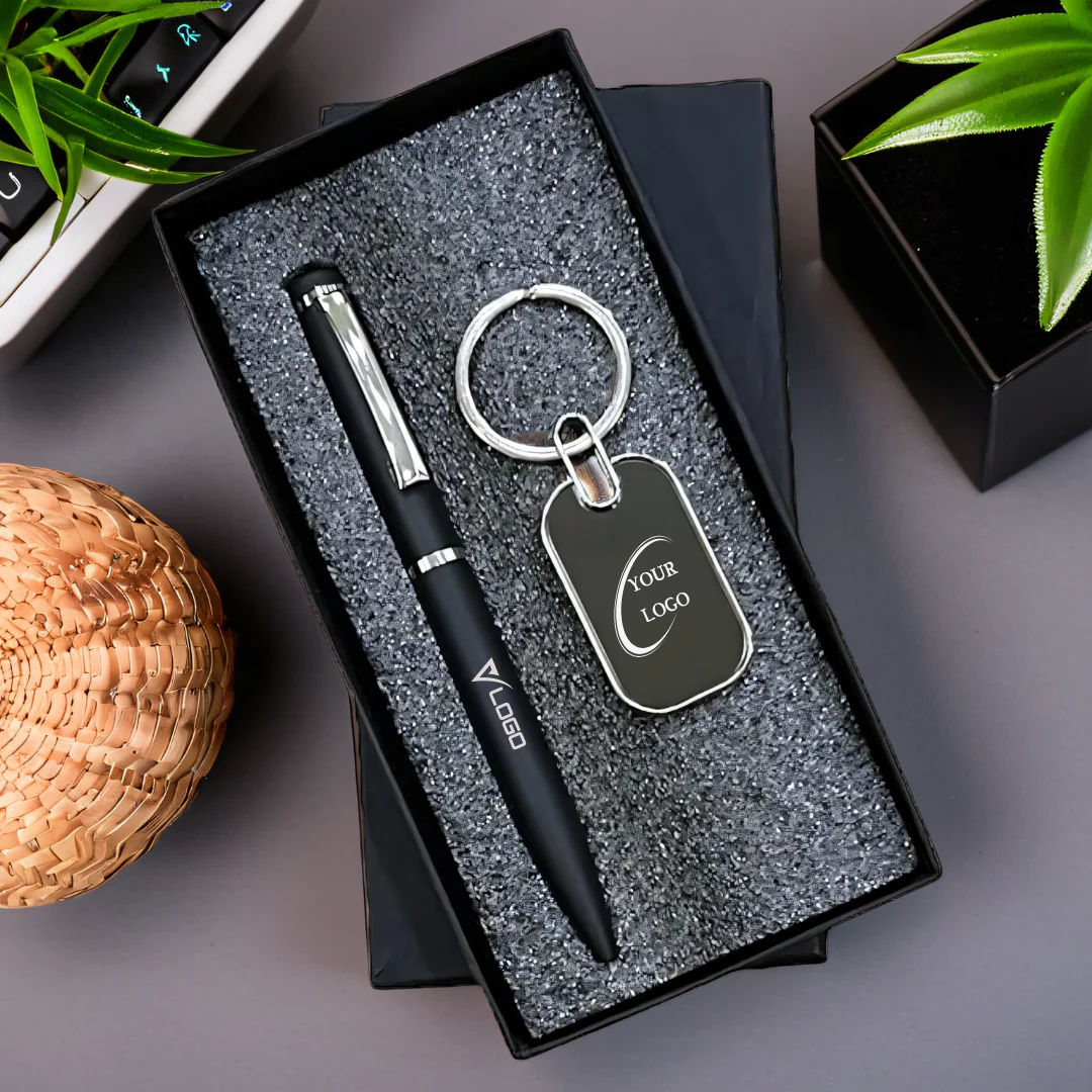 Personalized Pen & Keychain Set - Corporate Gift – Giftoo
