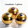 Metallic Gold Soccer Ball Pencil Sharpener