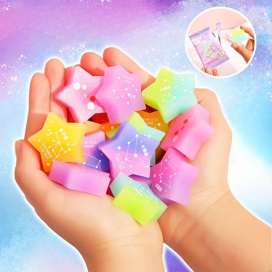 Star Shape Soft Erasers Pack Of 24