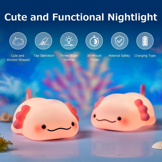 Baby Axolotl Silicone Night Lamp