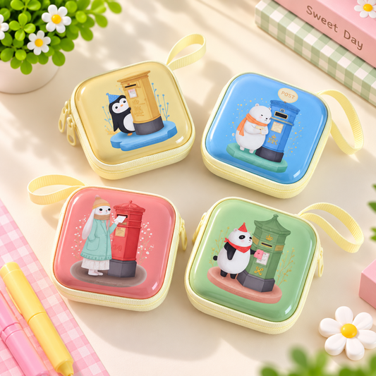 Aesthetic Animal Mailbox Theme Tin Coin Pouch