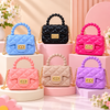Fashionable Bear Gradient Sunglasses & Quilted Mini Purse Combo Set for Girls
