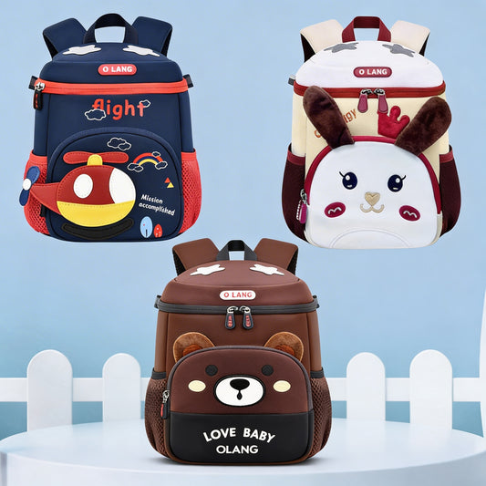 Cute Cartoon Animal Kids School Bag with Anti-Lost Leash