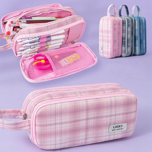 Large Capacity Multi-Compartment Pencil Pouch