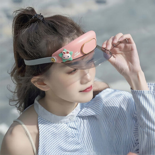 Cute Animal Fan Sun Hat (Bladeless Cooling Built-in Fan)