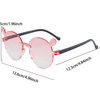 Cute Bear Ear Rimless Gradient Sunglasses | Trendy Plastic Glasses for Kids