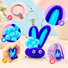 Handcrafted Pipe Cleaner Bunny Keyring