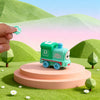 Cartoon Pull-String Engine Train Toy Car