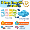 DIY Tank War Series Assembly Erasers