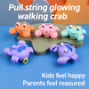 Pull String Glowing Walking Crab Toy