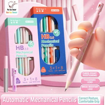 2.0mm Ergonomic Hole-Grip Mechanical Pencil Set