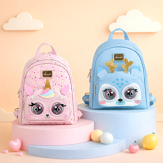 Cute 3D Animal Backpack with Blinking Eyes