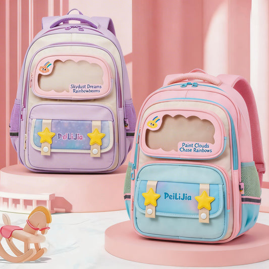 Pastel Prism Kids School Bag | Primary School Bag