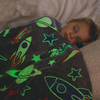 Ultra-Soft Kids Plush Magic Glow in the Dark Blanket