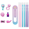 Ocean Princess pencil and eraser gift set for girls, including HB pencils, 3D erasers, and adorable mermaid design box.