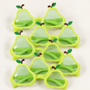 Cute Avocado-Shaped Party Sunglasses | Light Green Plastic Novelty Eyewear
