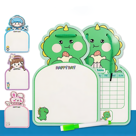 Animal Erasable Writing Board & Weekly Planner (2-in-1)
