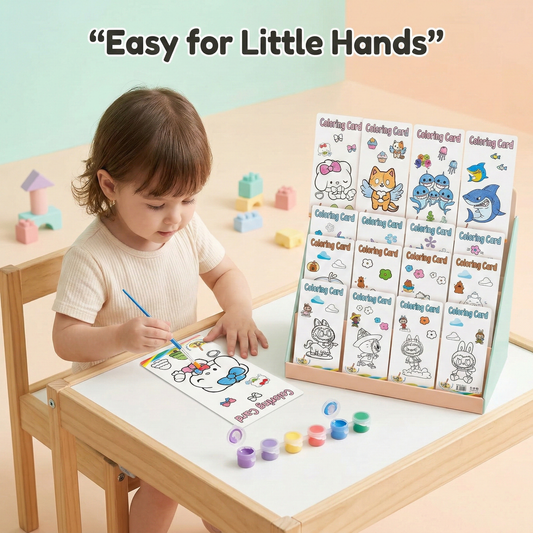 Kids DIY Watercolor Painting Card Kit