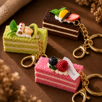 Realistic Sweet Pastry Keychains | Cute Simulated Dessert Bag Charm