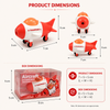 Cartoon Airplane 2-in-1 Pencil Sharpener and Eraser | Fun Rolling Toy Stationery