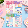 Kids Cute Name Sticker Sticky Tabs Set | Magic Forest