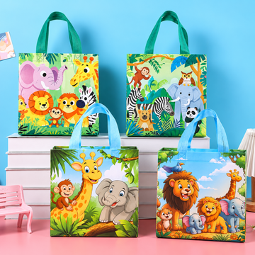 3D Forest Animals Cartoon Non-Woven Gift Bag