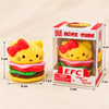 Cartoon Character Burger Squishy Toy | Soft Individual Layer Decompression Toy