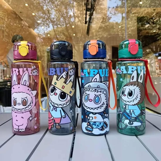 Cartoon Monster Transparent Water Bottle – 700ml Fun for Kids