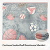 Blue Ball Magic Glow in the Dark Blanket