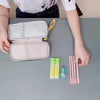 Multifunctional Large Capacity Pencil Case with 3 Zippers