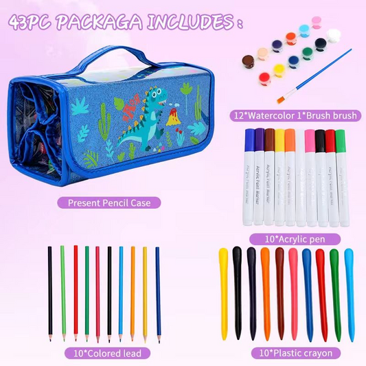 Dino Ultimate Coloring Art Supply Set