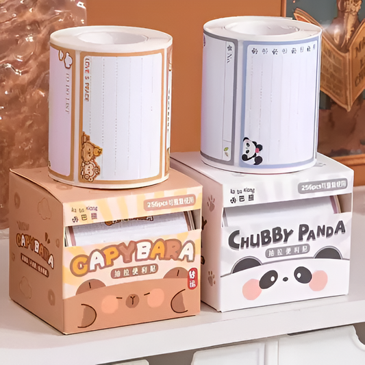 Creative Pull-out Sticky Notes Capybara & Panda