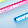 20cm Triangular Transparent Gradient Acrylic Ruler