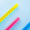 20cm Triangular Transparent Gradient Acrylic Ruler