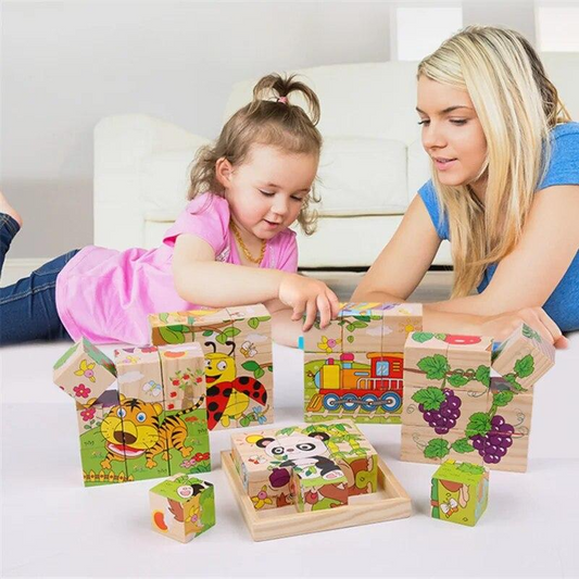 Wooden Block Puzzles for Toddlers & Kids | Fun & Educational