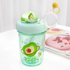 Adorably Fruit Themed ! 390mL Water Bottle/Cup with Straw