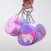 Unicorn Heart Mini Tin Box Keychain