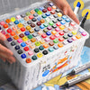 120 Colors Dual Head Marker Pen Set for Art and Sketching