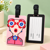 Chic Cartoon Character Silicone Luggage Tag