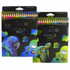 18-Color Pack of Erasable Color Pencils with Built-in Eraser